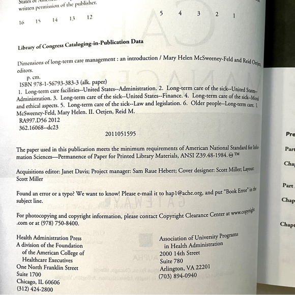 Long-Term Care Management. 336 pages. ISBN 9781567933833 Health Administration - Picture 8 of 9